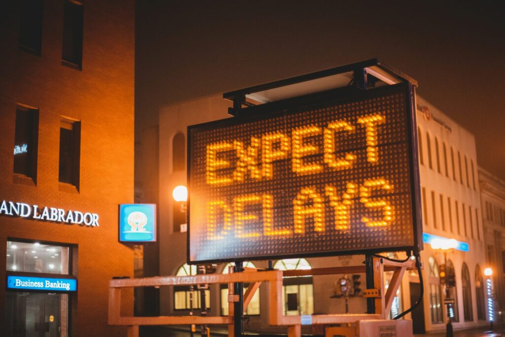 Construction delays